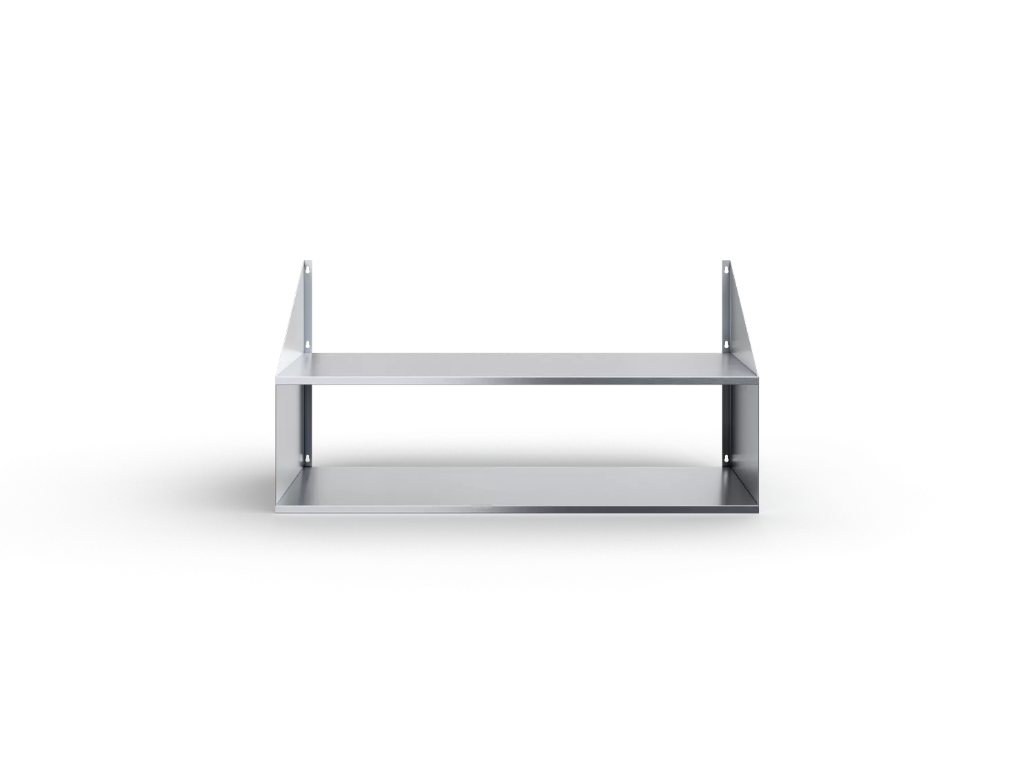 Полка настенная сплошная 2-х ярусная ПКЧ-2-11/4-С