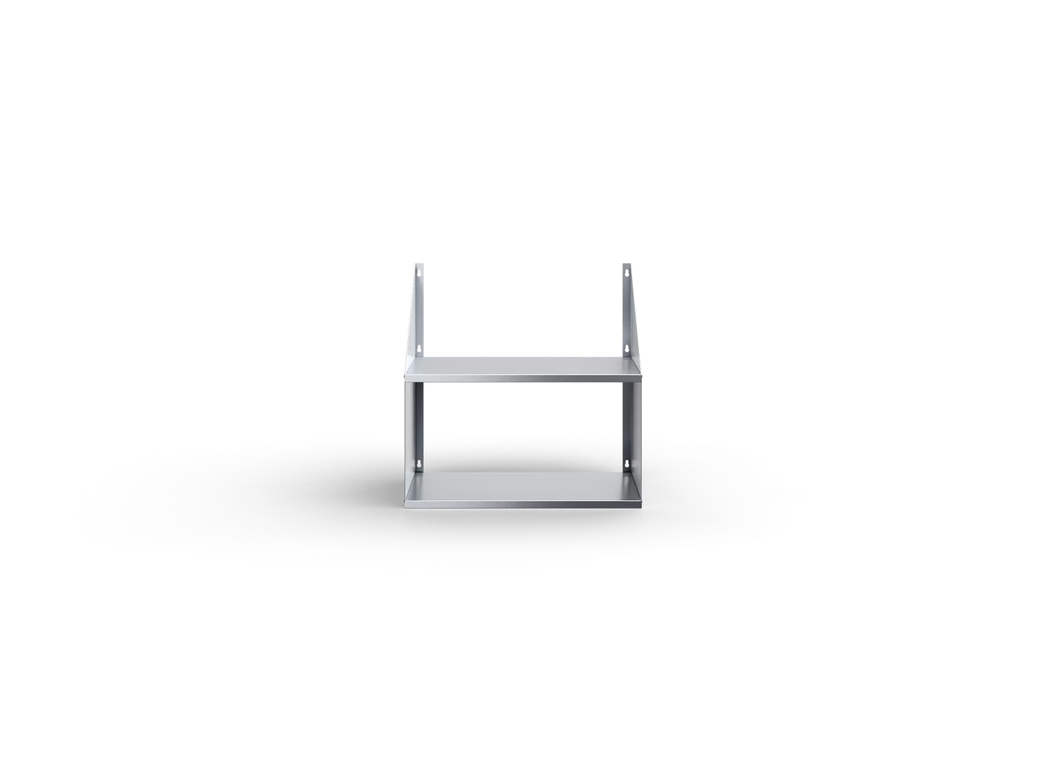 Полка настенная перфорированная 2-х ярусная ПКЧ-2-6/4-П