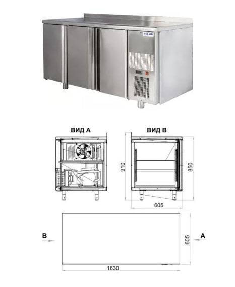 Обзор среднетемпературного холодильного стола Polair TM3-G