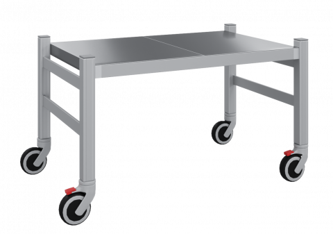 Подтоварник LOAD.ME.EXTRA INOX, В350, Г400 на колёсах